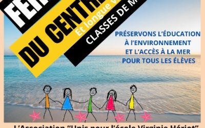 Mobilisation contre la fermeture du centre de classe de mer Virginie Hériot